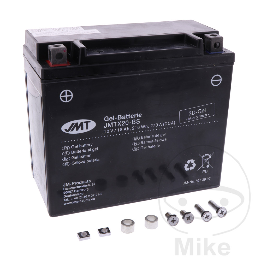 bateria moto de gel activada ytx20-bs