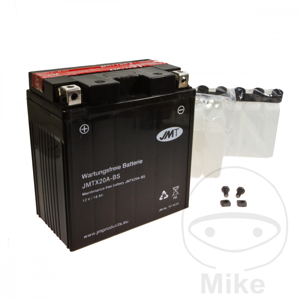 batería sin mantenimiento con electrolito ytx20a-bs