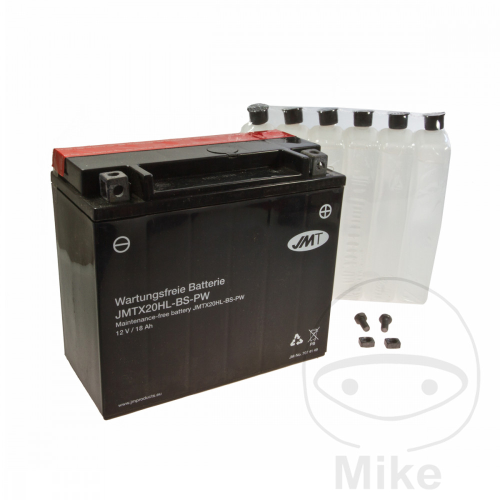 batería sin mantenimiento con electrolito ytx20hl-bs-pw