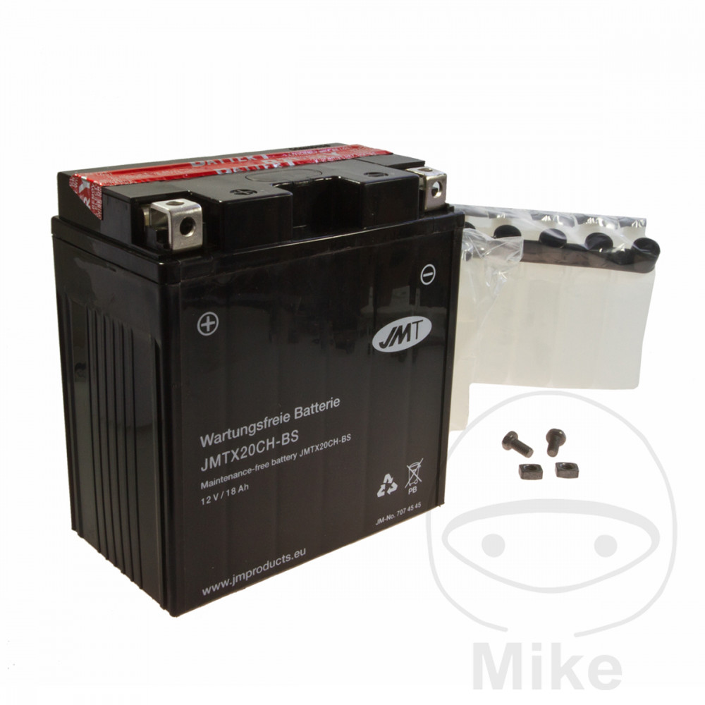 batería sin mantenimiento con electrolito ytx20ch-bs