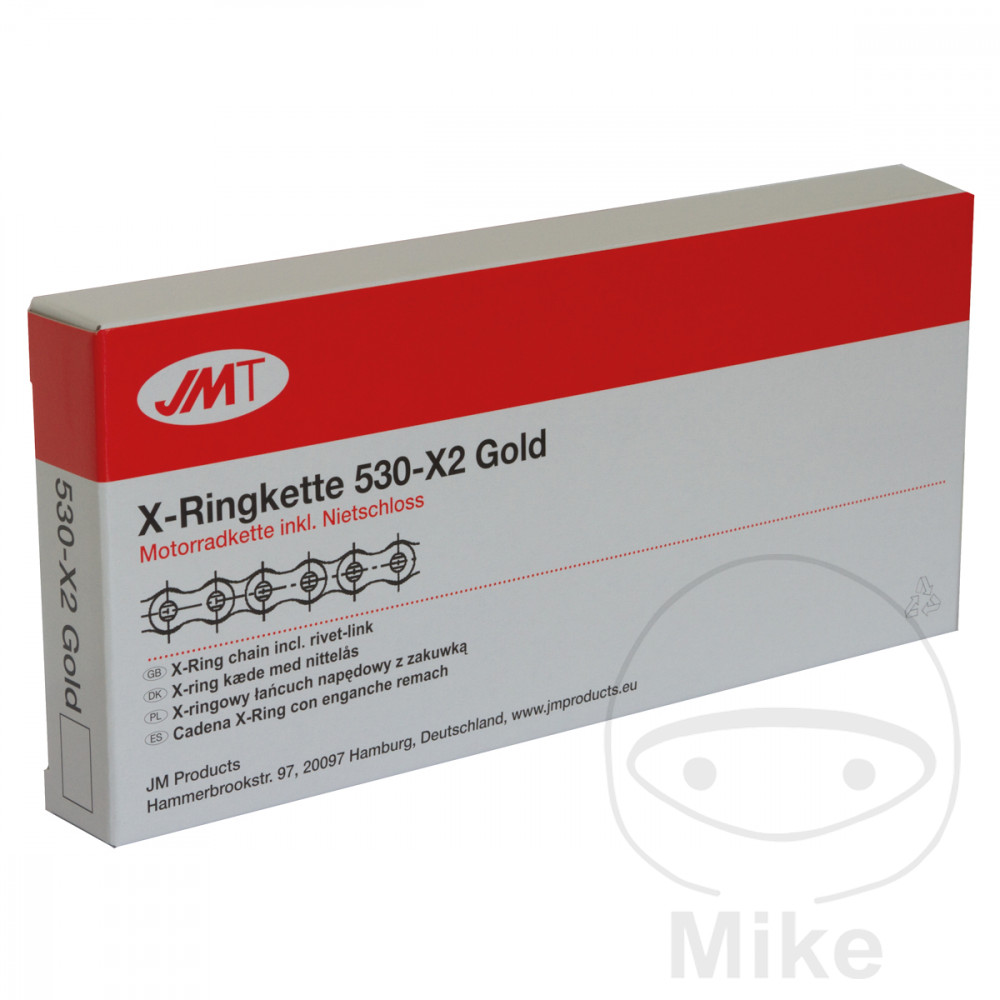 paso cadena de moto x-ring 530x2