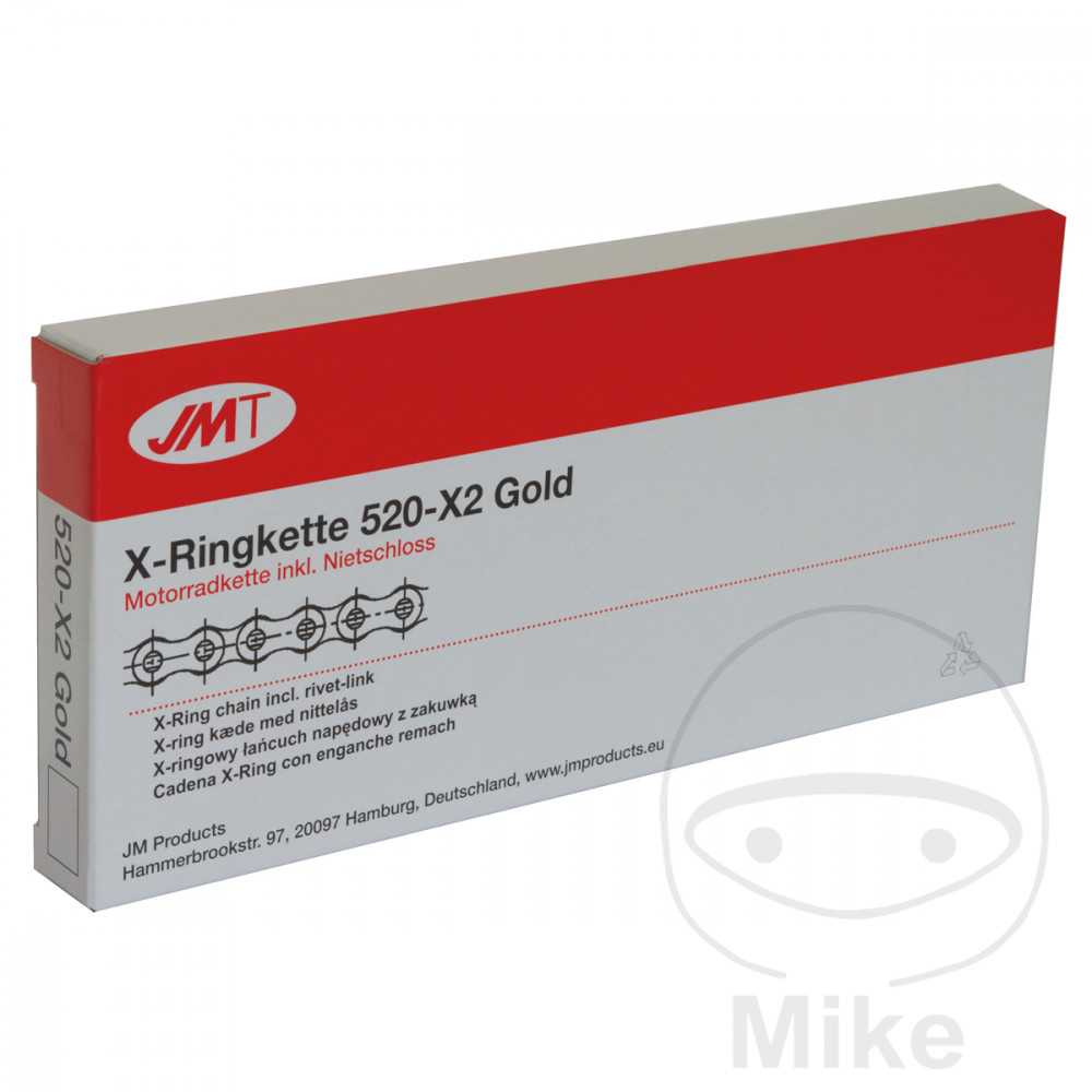 cadena abierta con enganche remache x-ring 520x2 098