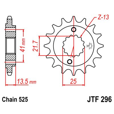 piñón delantero para motocicletas