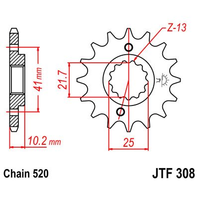 piñón de ataque jt sprockets para motocicletas - diseño ligero y duradero