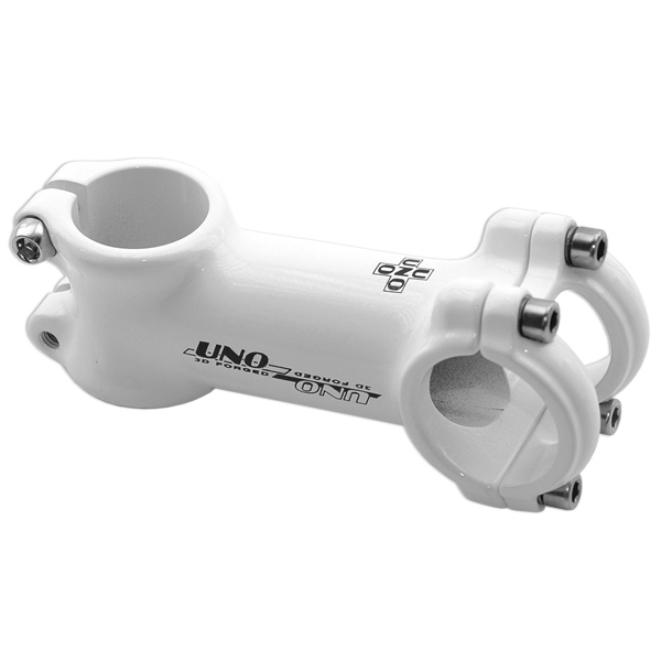 potencia tija direccion centro manillar blanca bici bicicleta