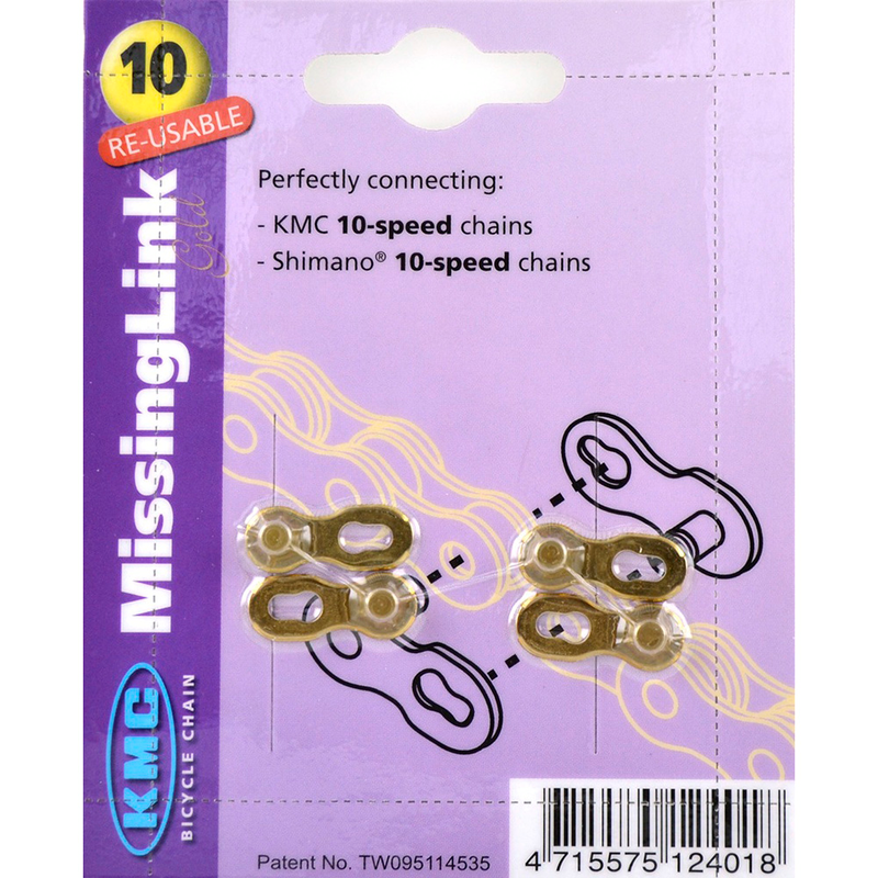 KMC 2x enganche link eslabon union cadena 10v 5,88mm bici bicicleta - Imagen 1 de 2
