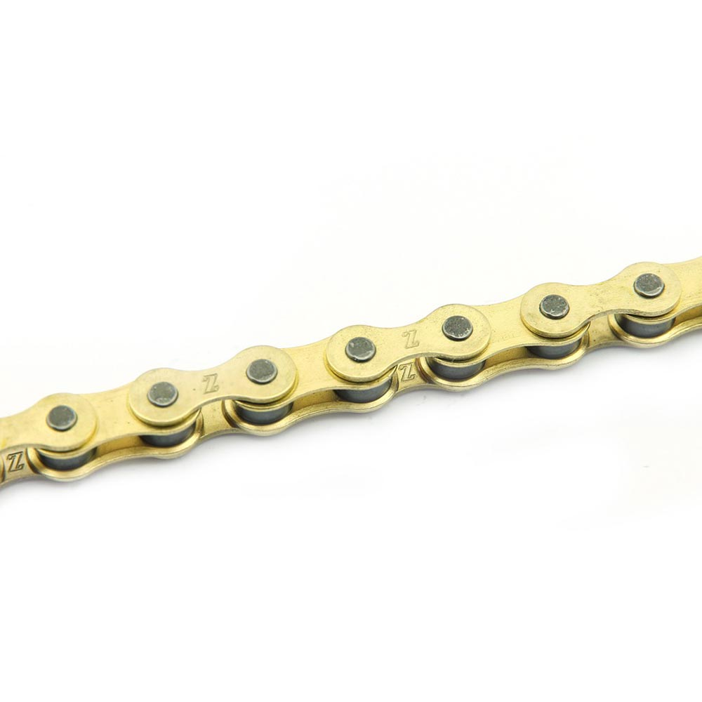 cadena kmc z-510 bmx112 pasos oro - uso recomendado para bmx, infantil, ciudad