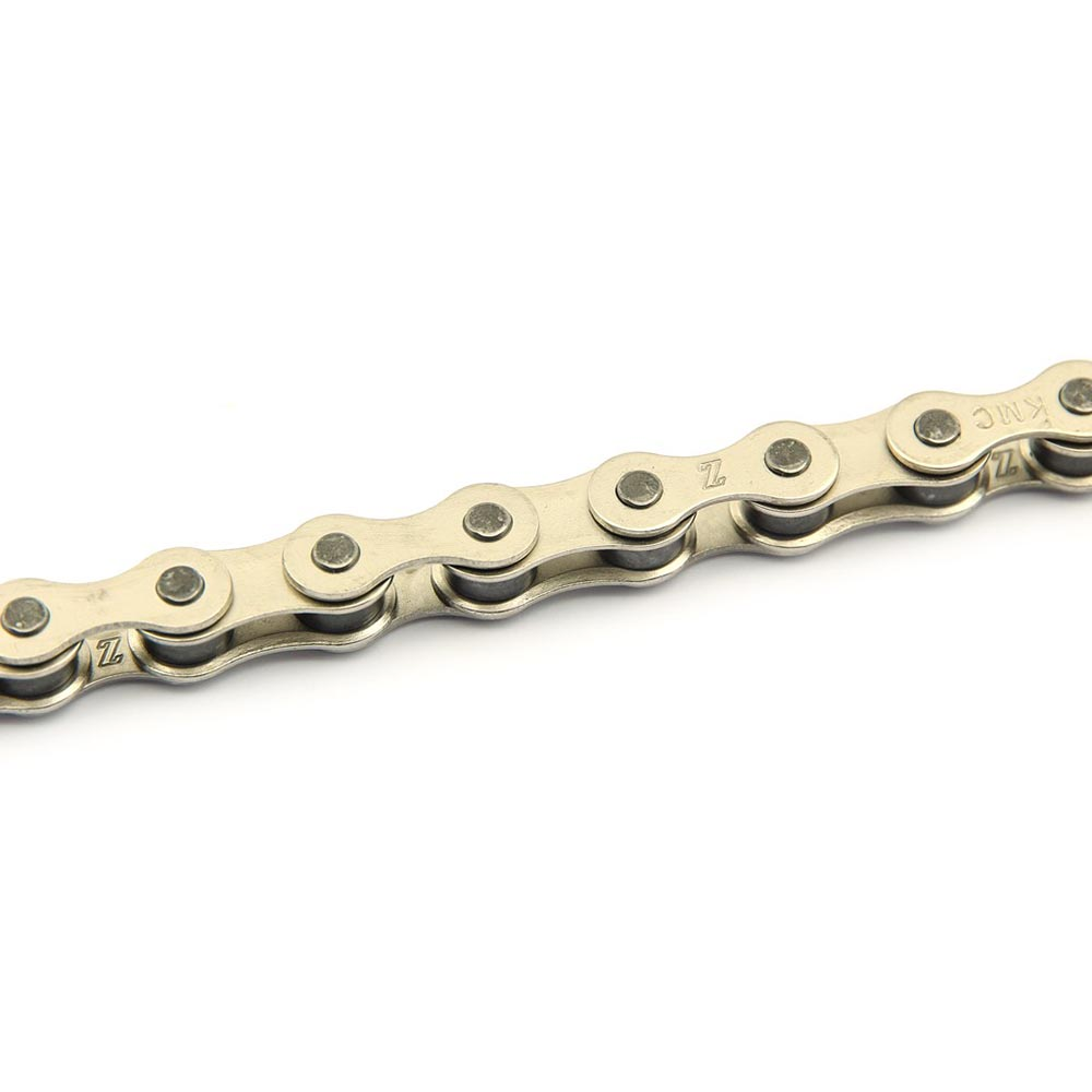 cadena kmc z-510 s plateada bmx 112 pasos 1v para uso en bmx infantil y ciudad