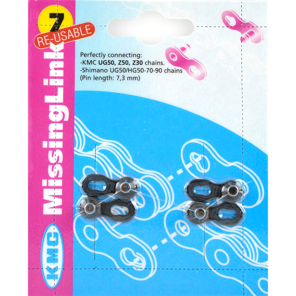 2x enganche link eslabon union cadena 7v 8v 7,3mm bici bicicleta