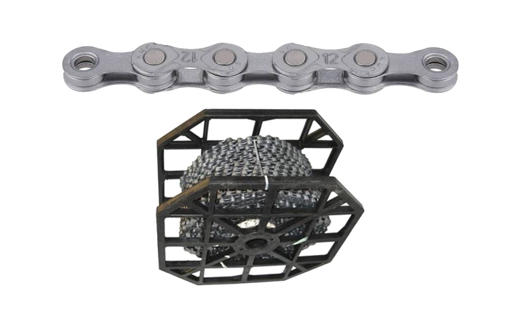 rollo de cadena de bicicleta e12 ept missinglink 12v (50 metros/40 conectores)