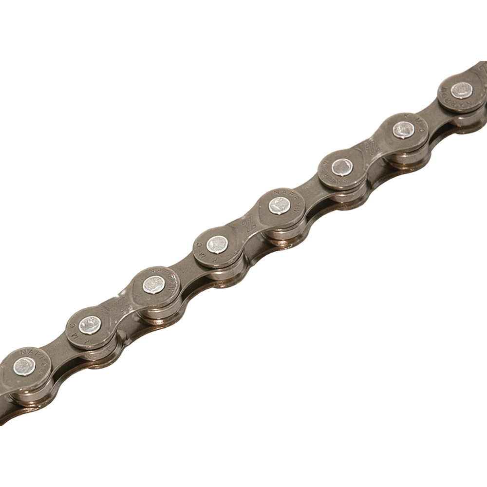 cadena kmc z51 para bicicleta de 7 velocidades - 114 eslabones, compatible con shimano hg/ig
