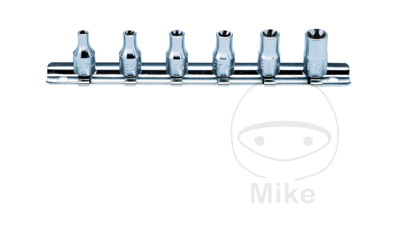 juego 6 puntas de destornillador torx 1/4