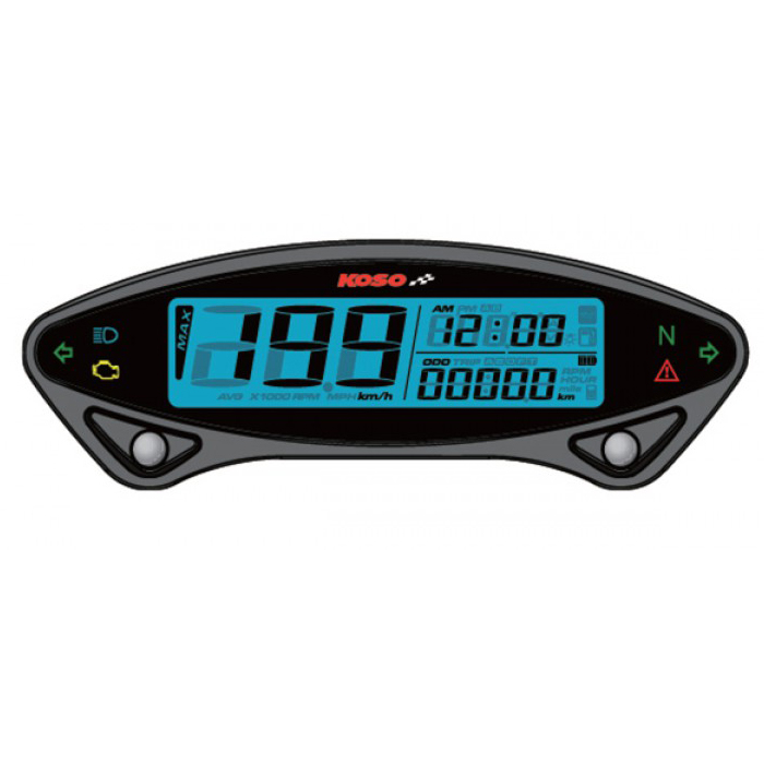 KOSO GEHÄUSE FÜR UHREN, DREHZAHLMESSER, TACHOMETER DB EX-02 BA048001 - Bild 1 von 1