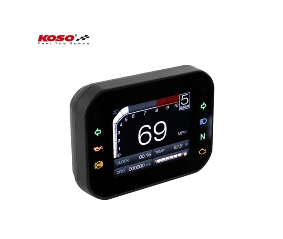 marcador de velocidad tacometro multi-funcion rx-3s tft 15000 rpm