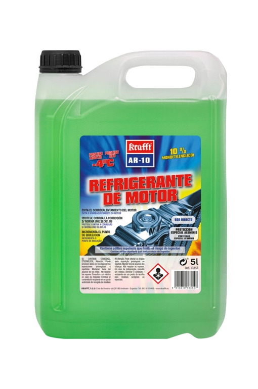 anticongelante refrigerante para coche 5l 10%