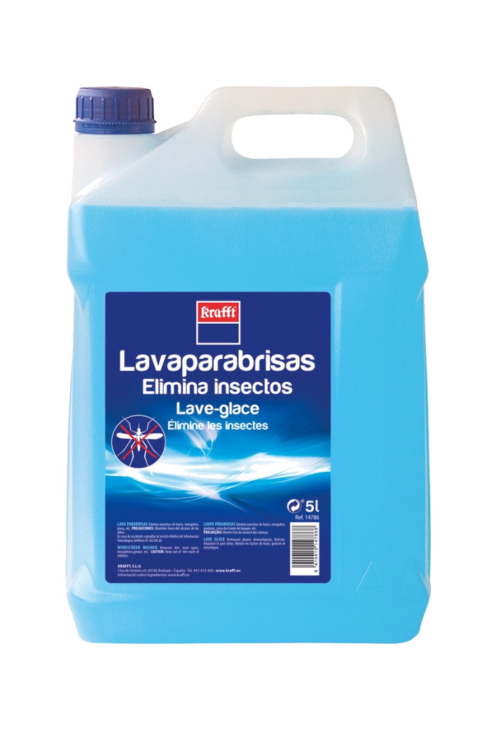 líquido lavaparabrisas con acción antimosquitos garrafa 5 litros