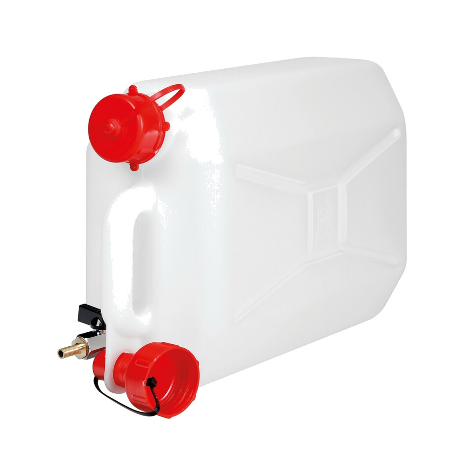 bidón de polietileno con válvula metálica horizontal 10 l