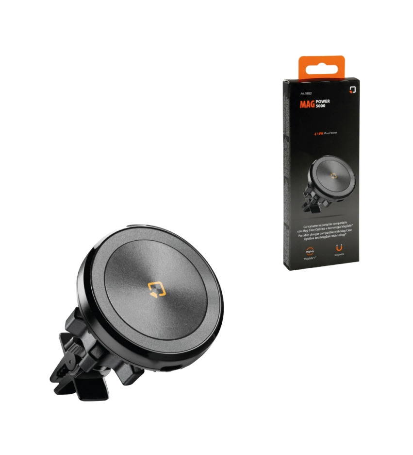 soporte magnético para rejilla con carga entrada tipo c con discos magsafe 15w