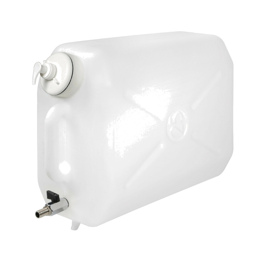 bidón de agua horizontal con grifo y dispensador 25l