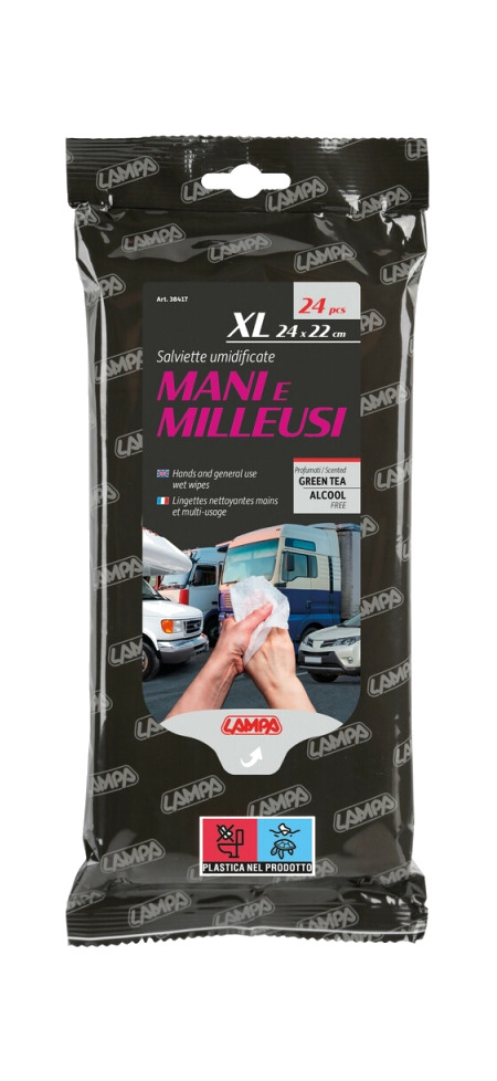 toallitas para limpieza de manos 24*22cm (24 unidades)