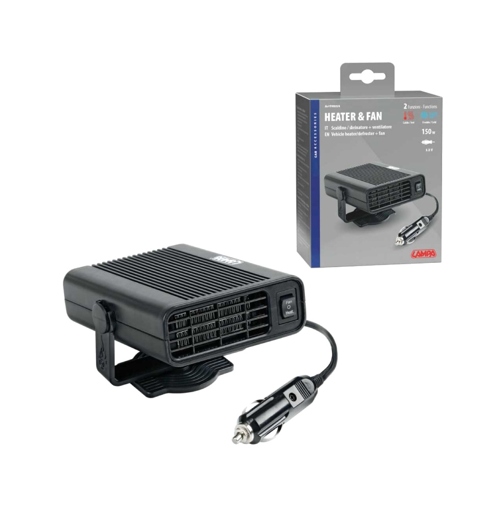 calentador y descongelador con ventilador 12v 150w