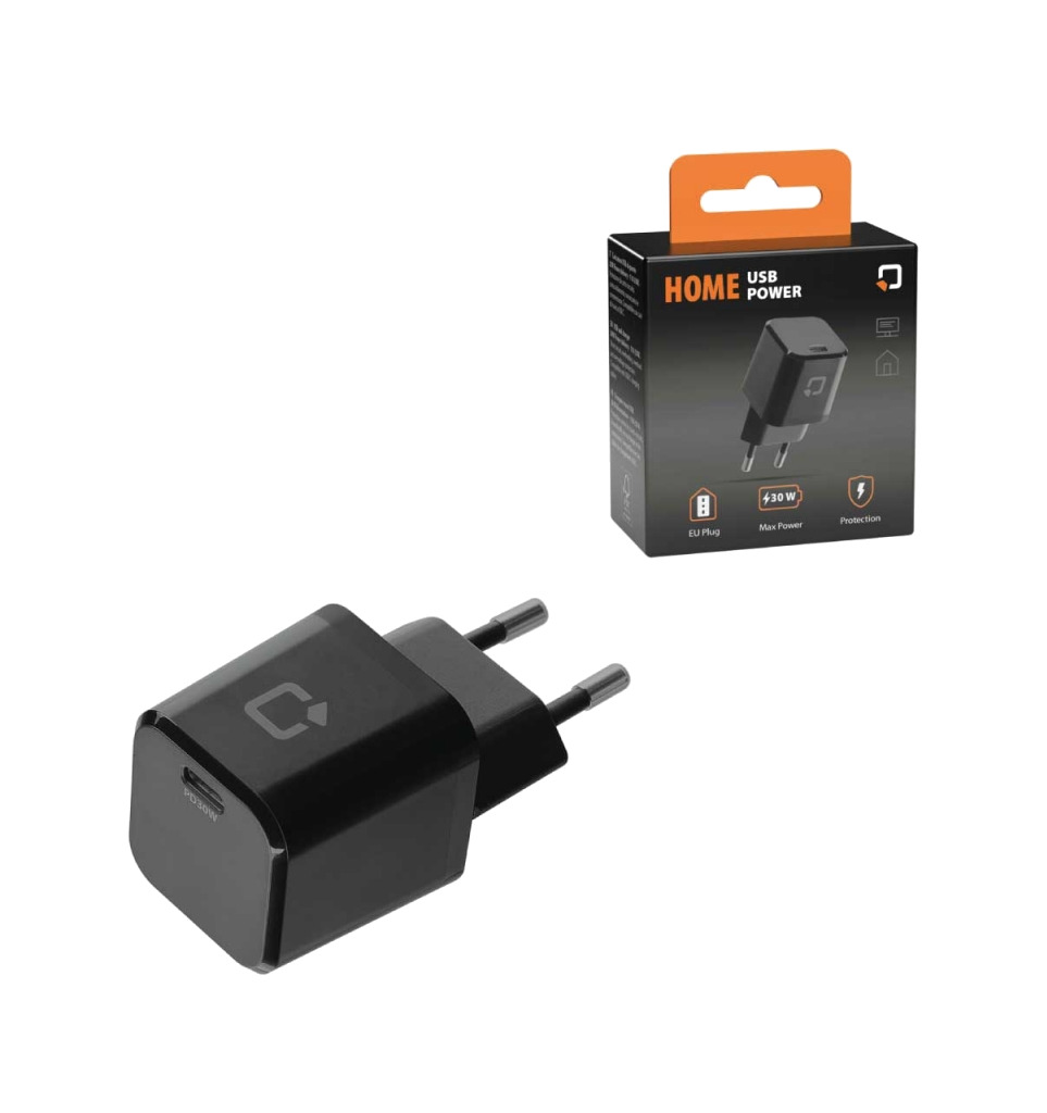 cargador tipo c de carga rápida 30w 110/230v