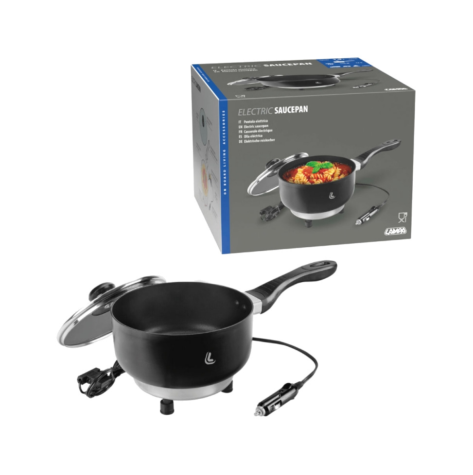 olla eléctrica con tapa 12v 150w 18cm x 8cm