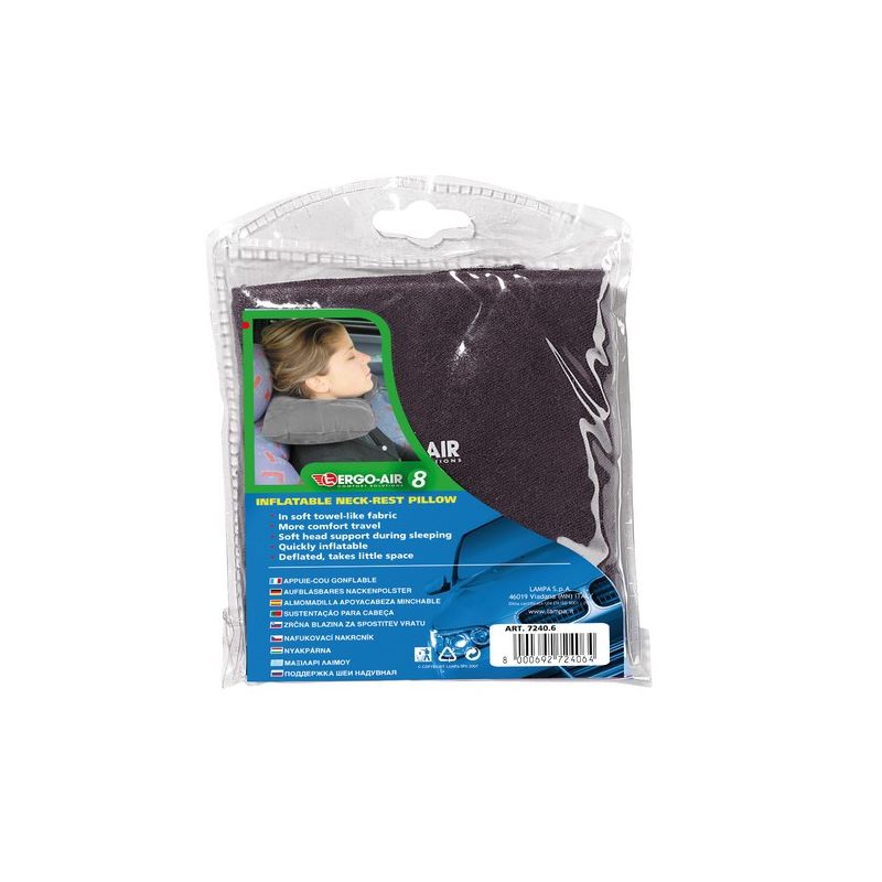 LAMPA Almohadilla cervical hinchable ERGO de LAMPA para viajar cómodo - Imagen 4 de 4