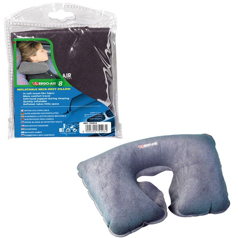 LAMPA Almohadilla cervical hinchable ERGO de LAMPA para viajar cómodo - Imagen 1 de 4