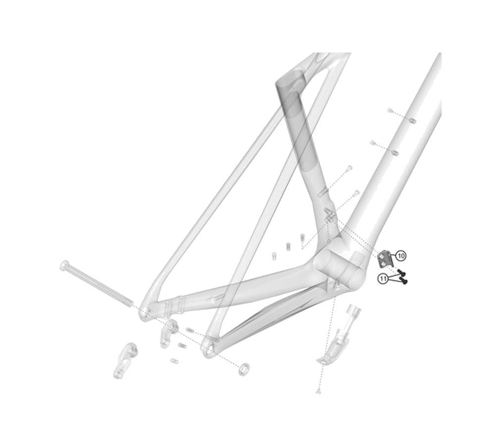 colgador frontal para bicicleta xelius drs