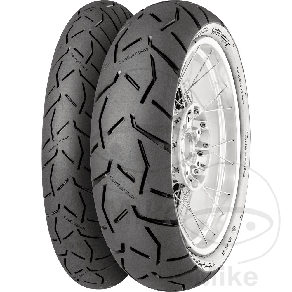 neumático cubierta moto delantero 120/70zr19 60w tubeless trail attack 3