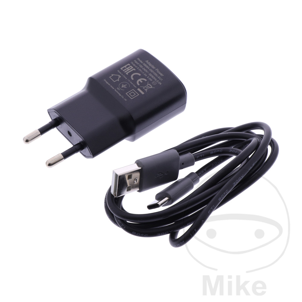 enchufe y cable de carga para lámpara de mano 230v+usb-c