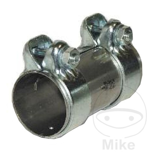 conector tubo de escape con abrazadera doble 50/90 mm