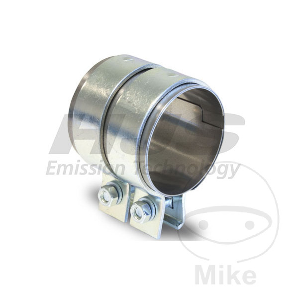 conector tubo de escape con abrazadera doble  76/90 mm