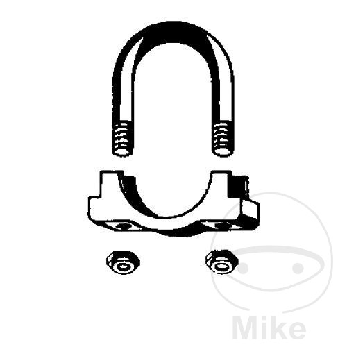 abrazadera silenciador de escape 43 mm