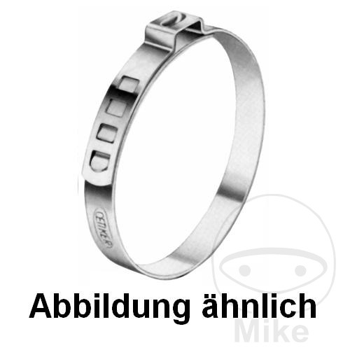 abrazadera ajustable perforada ø 88.6-96
 mm wd 9 mm cr6frei