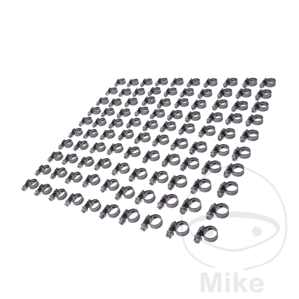 abrazadera de manguera con tornillo ø 8 - 12 mm wd9 mm (100u)