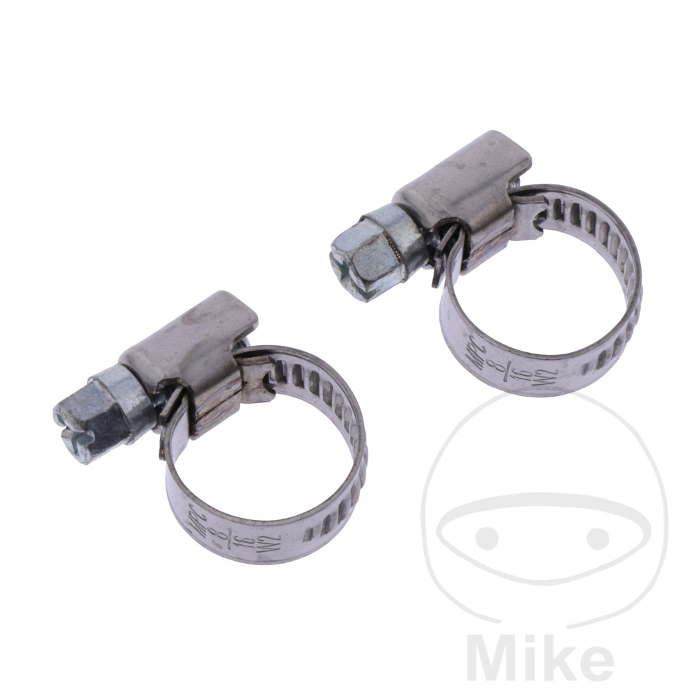 abrazadera de manguera con tornillo ø 8 - 12 mm wd9 mm c7w2
 (2u)