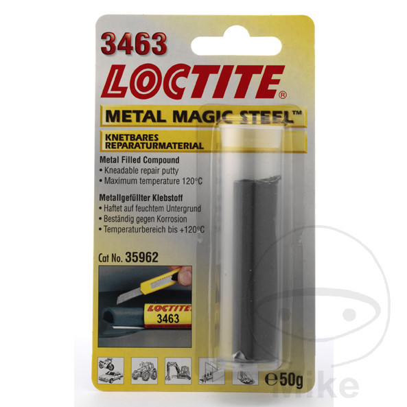 pegamento epoxídico masa acero 2k 50 gr 
metal ea 3463