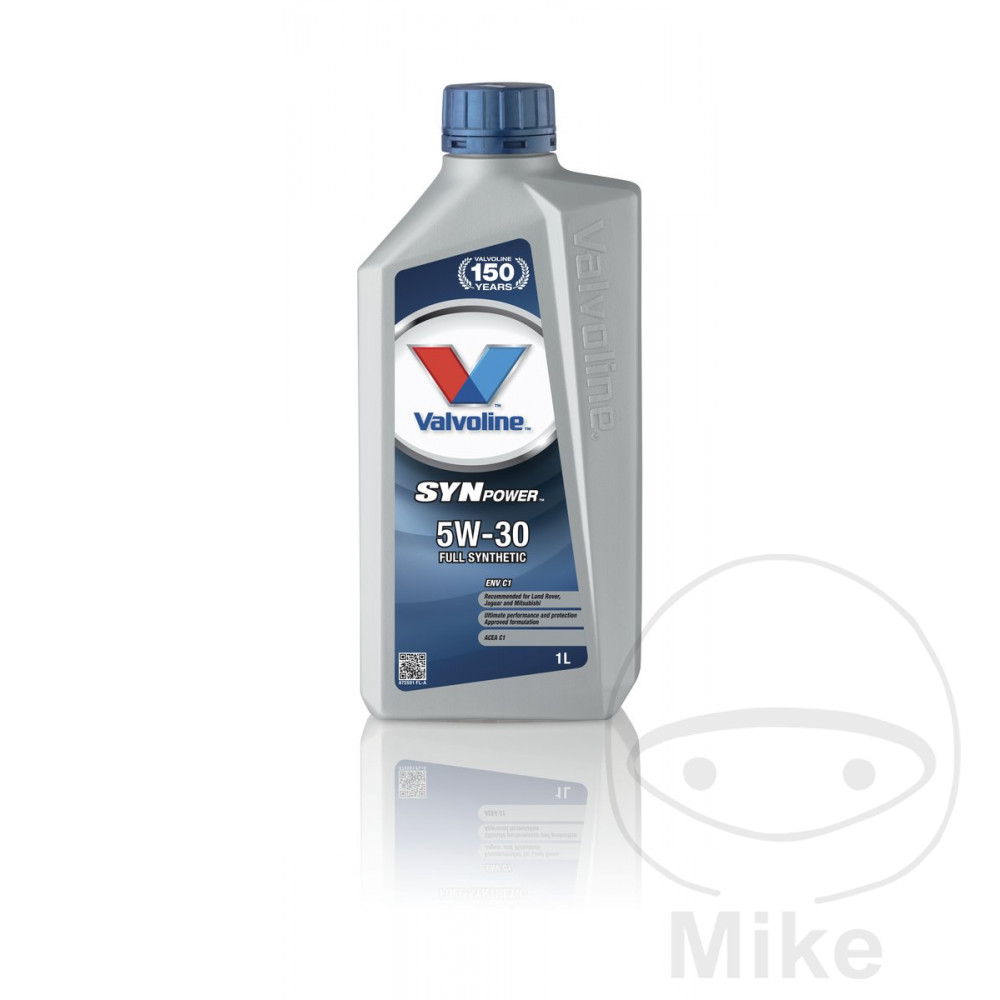 VALVOLINE olio motore sintetico per auto 5W30 ENV C1 1L SYNPOWER ALTN: 5583040 - Afbeelding 1 van 1