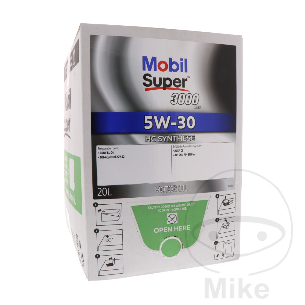 aceite de motor sintético para coche super 3000 xe1 5w-30 20l