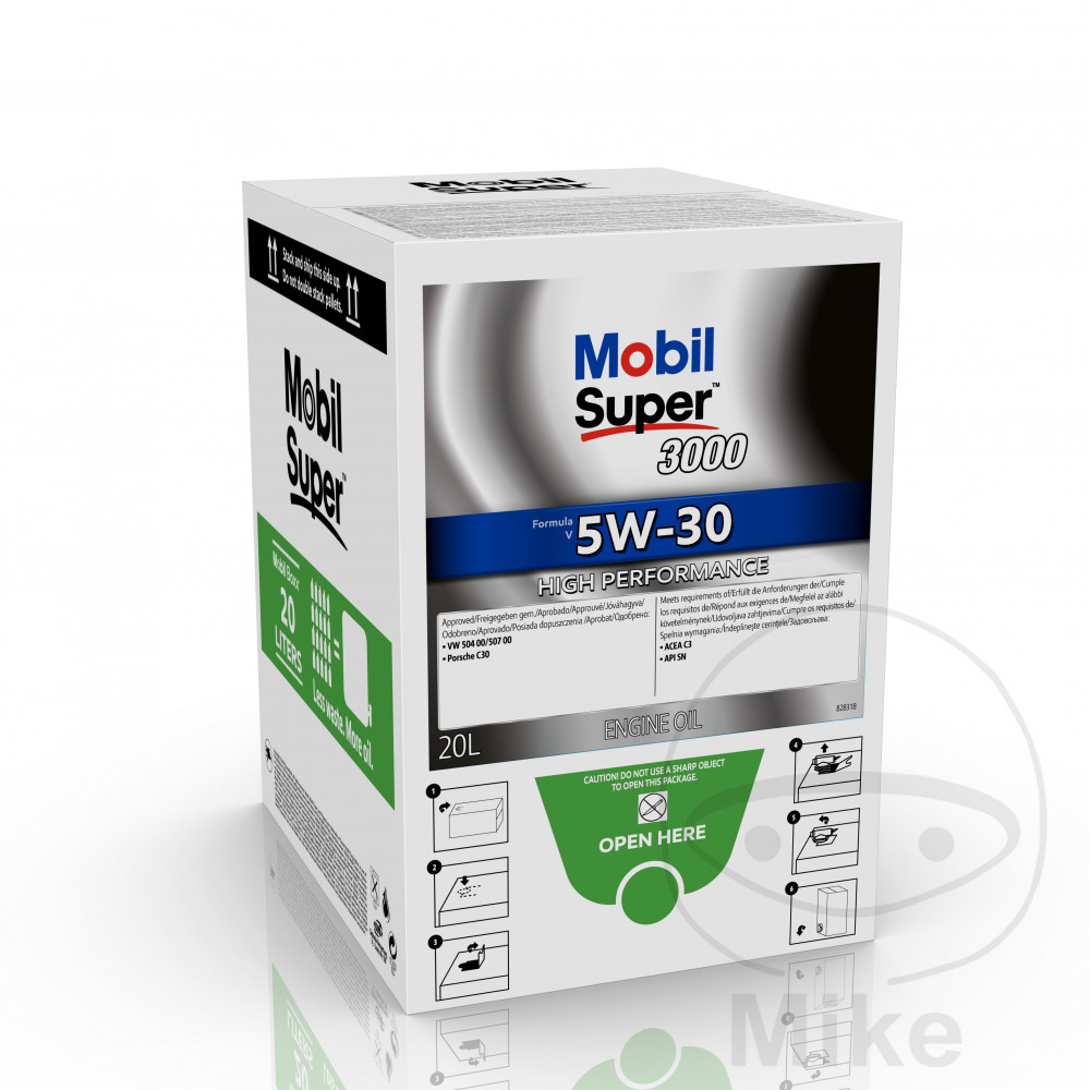 aceite de motor sintético para coche con grifo super 3000 formula v 5w-30 20l
