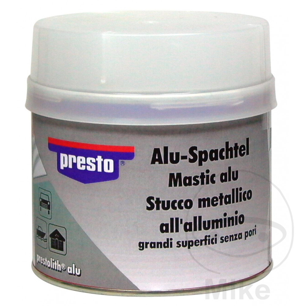 masilla aluminizada + endurecedor prestolith alu 2k 250 gr