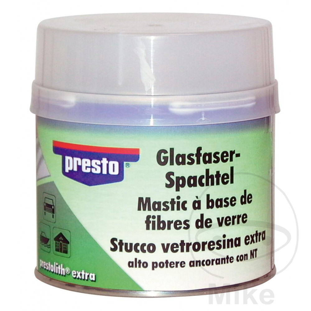 masilla fibra de vidrio + endurecedor prestolith extra 2k 1000 gr