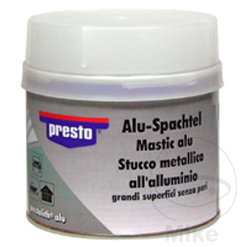 masilla aluminizada + endurecedor prestolith 2k 1000 gr