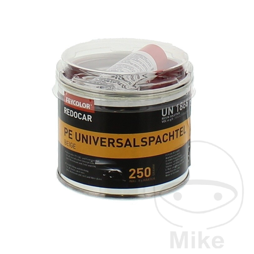 masilla universal estireno reducido + endurecedor redocar styrolarm 2k 250 gr