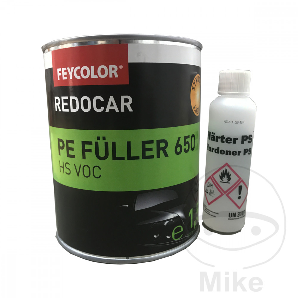 masilla reparadora en spray + endurecedor redocar 2k 1.5 kg hs 650