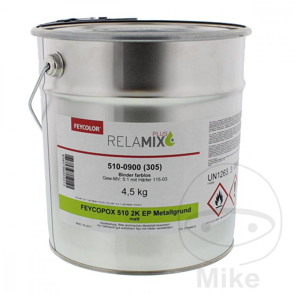 imprimación de relleno de resina epoxy feycopox 2k ep-metalgru 510 4.5 kg