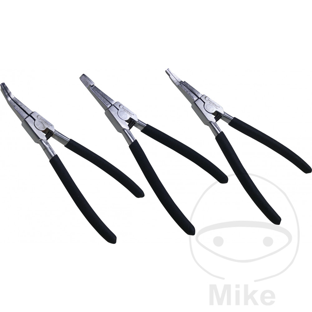 kit 3 alicates de seguridad estrechos