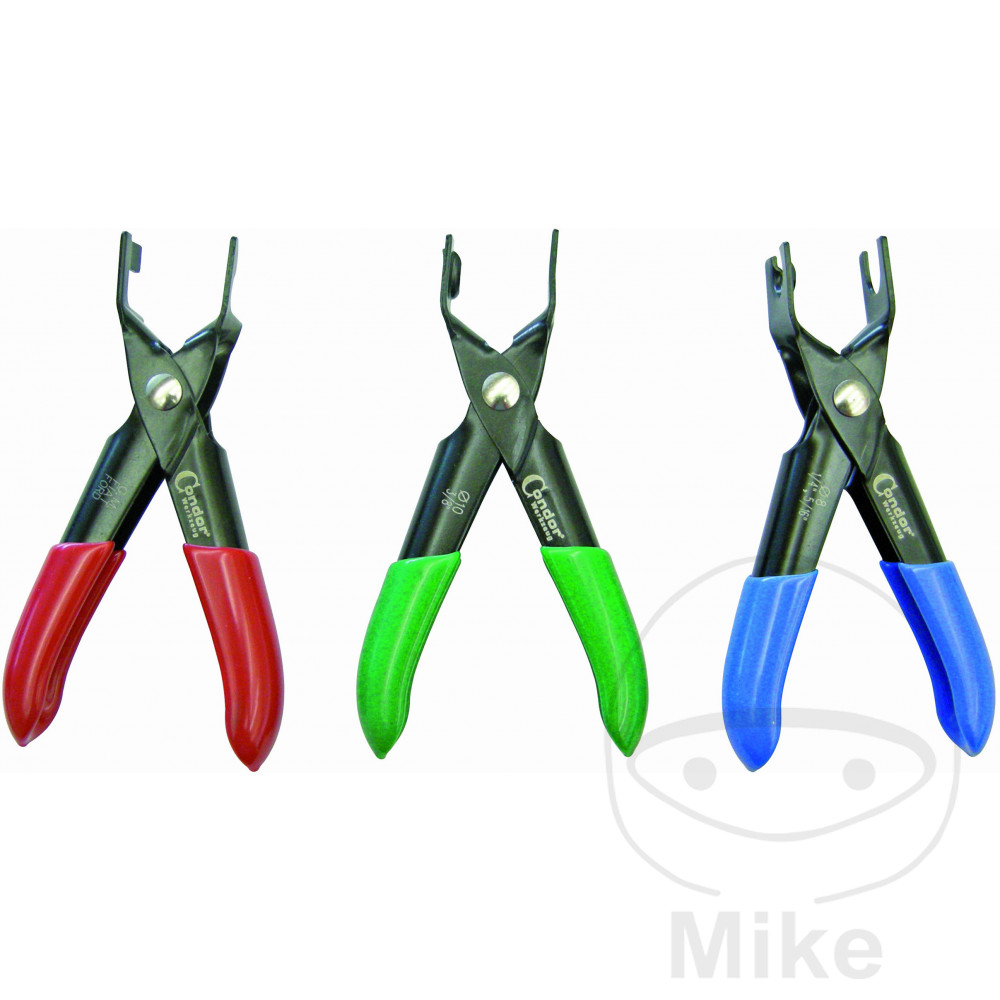 kit 3 alicates para soltar abrazadera de combustible